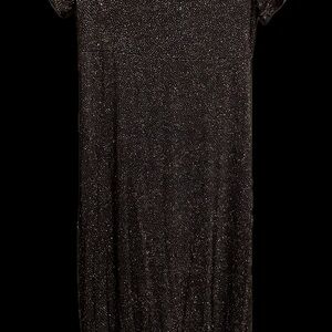 Ronni Nicole Black Sparkle Maxi Dress